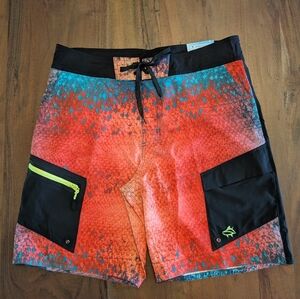 NWT Loco Skailz Performance Fishing, Board Short, Swim, Men Size 34